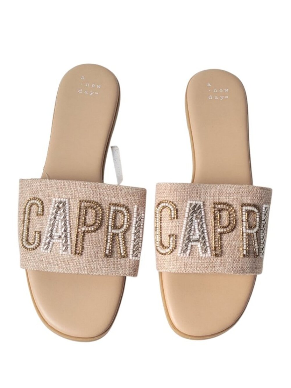 A New Day Beaded Capri Sandals